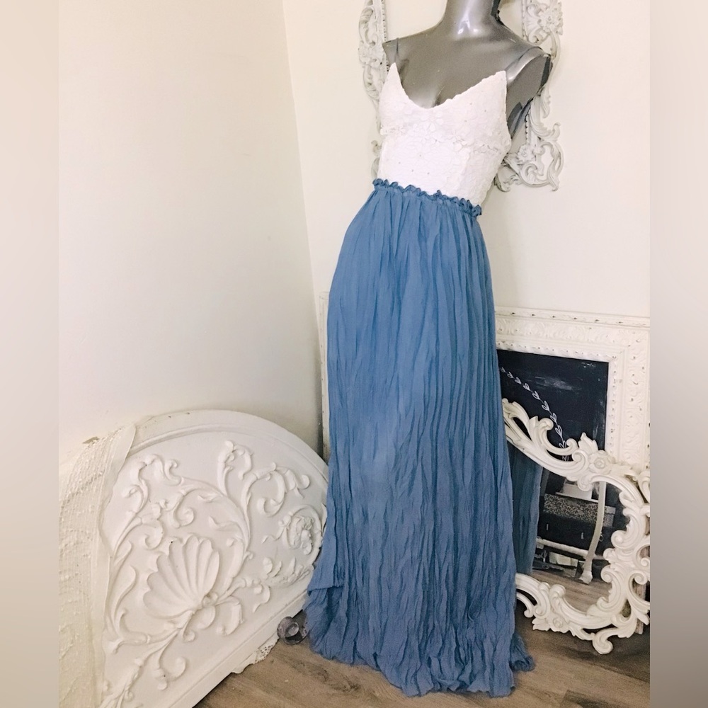 Marineblu Gauzy Maxi Dress NWOT